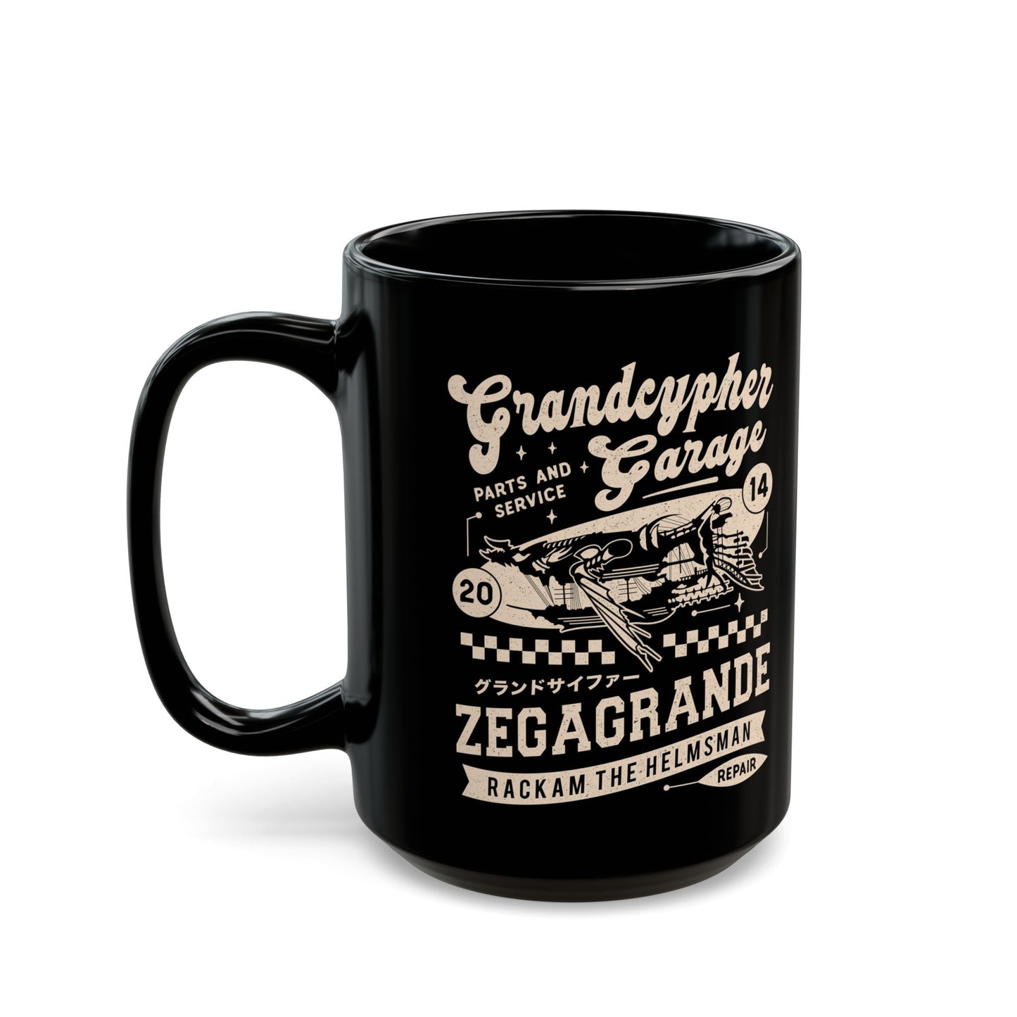 Zegagrande Garage Black Mug