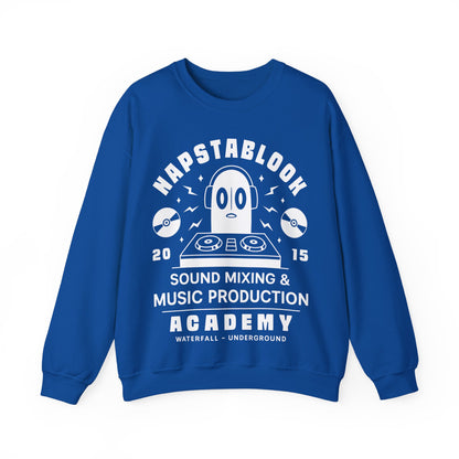 Napstablook Sound Mixing Emblem Unisex Crewneck Sweatshirt