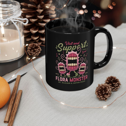 Support Geffen Field Flora Black Mug