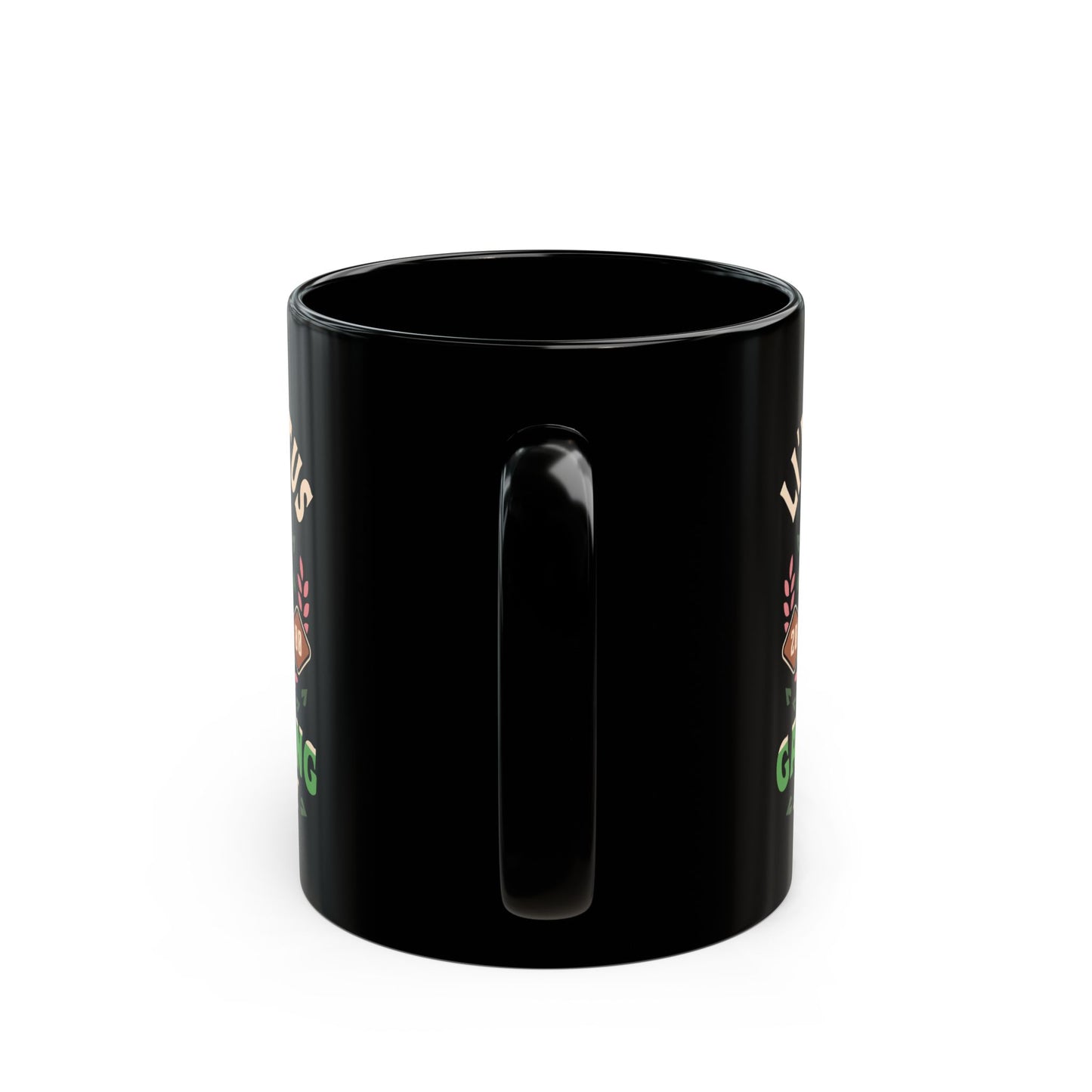 Lil Cactus Gardening Academy Black Mug