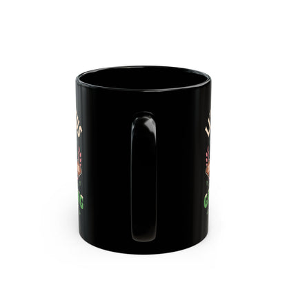 Lil Cactus Gardening Academy Black Mug