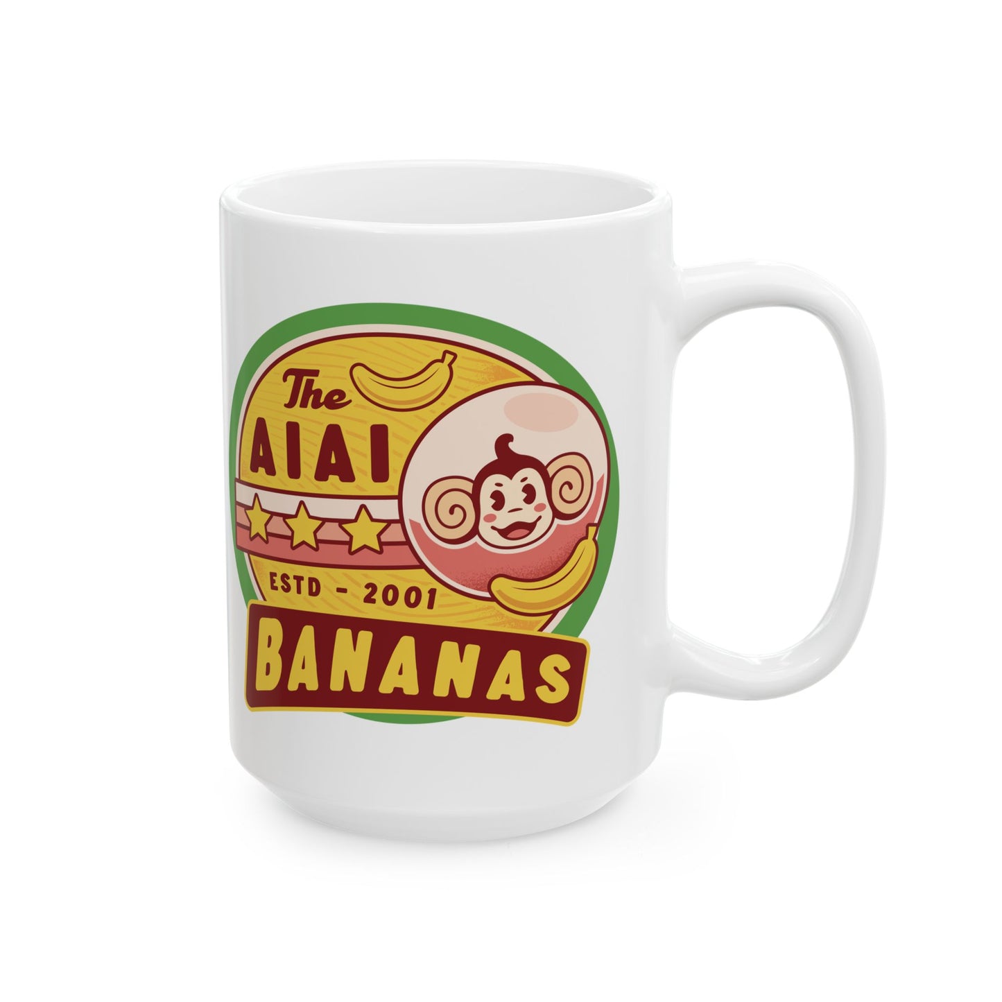 Aiai Bananas Emblem Ceramic Mug