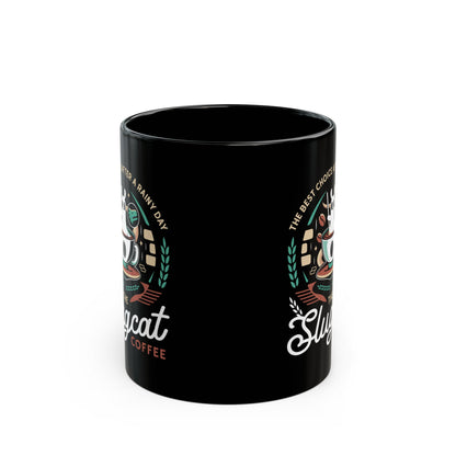 Slugcat Coffee Emblem Black Mug