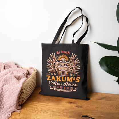 Zakum Coffee Emblem Cotton Canvas Tote Bag