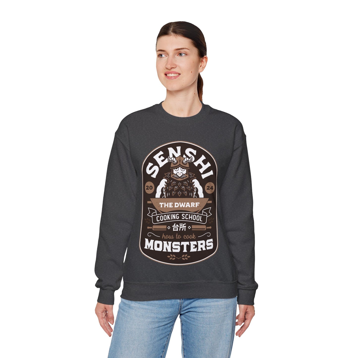 Dwarf Cooking School Emblem Unisex Crewneck Sweatshirt