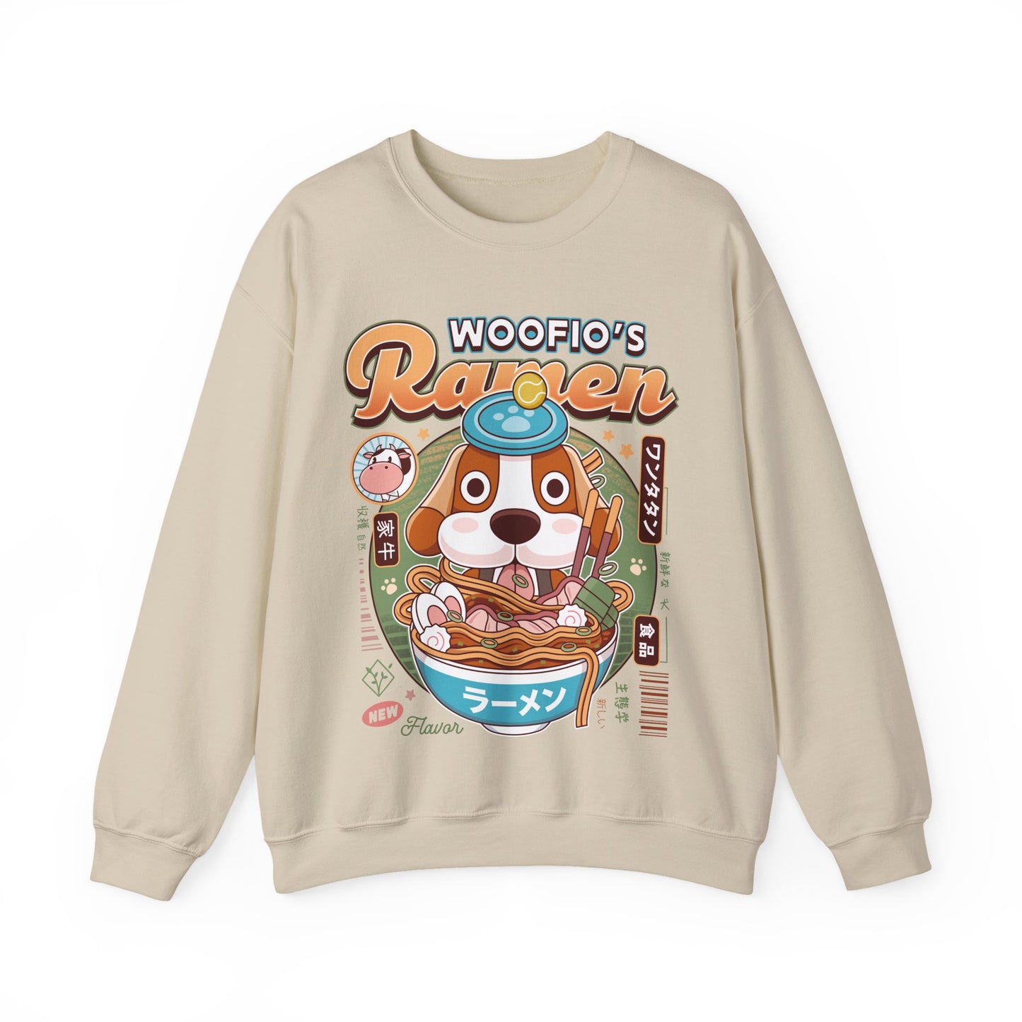 Woofio Vintage Ramen Unisex Crewneck Sweatshirt