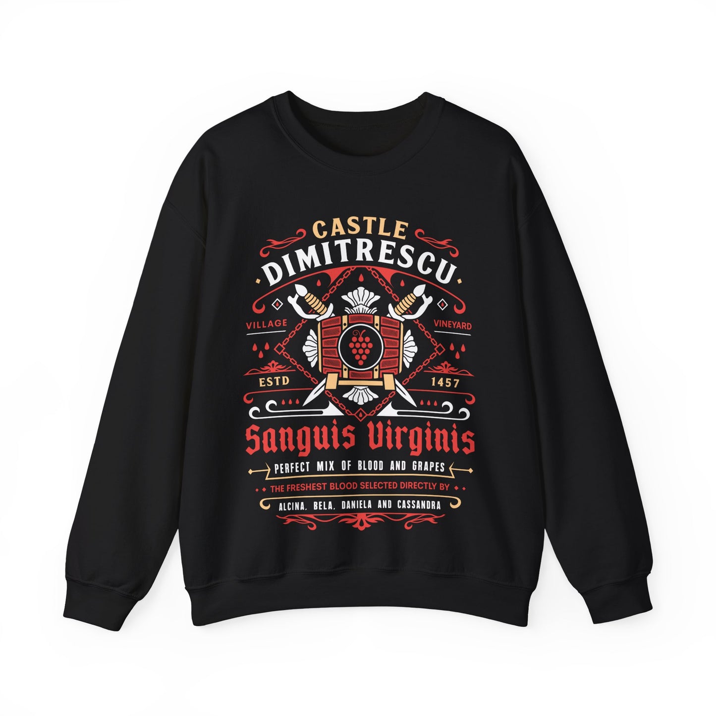 Castle Dimitrescu Vineyard Crest Crewneck Sweatshirt