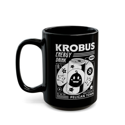 Krobus Energy Drink Grunge Black Mug