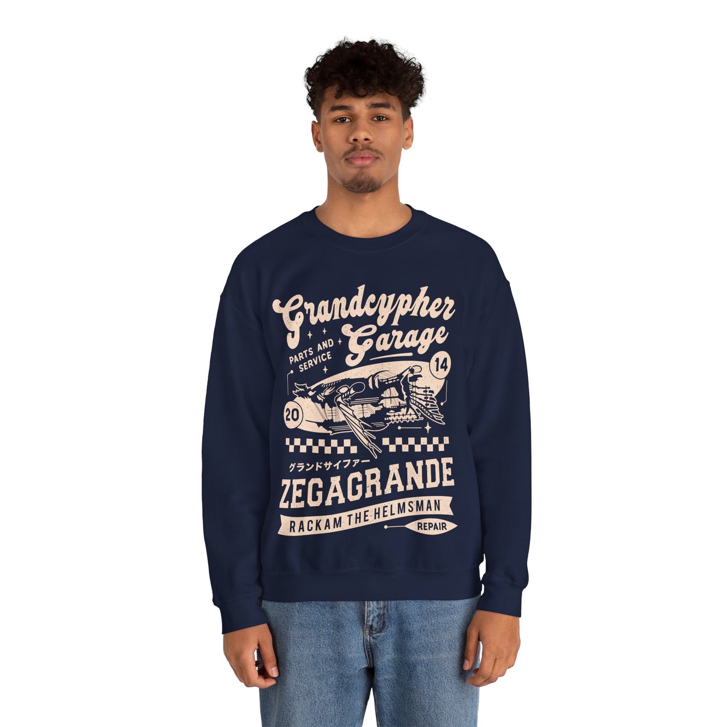 Zegagrande Garage Unisex Crewneck Sweatshirt