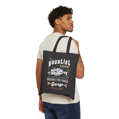 Gauntlet Runner Garage Cotton Canvas Tote Bag