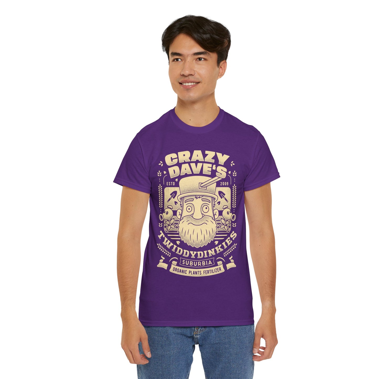 Crazy Dave Emblem Grunge Unisex T-Shirt