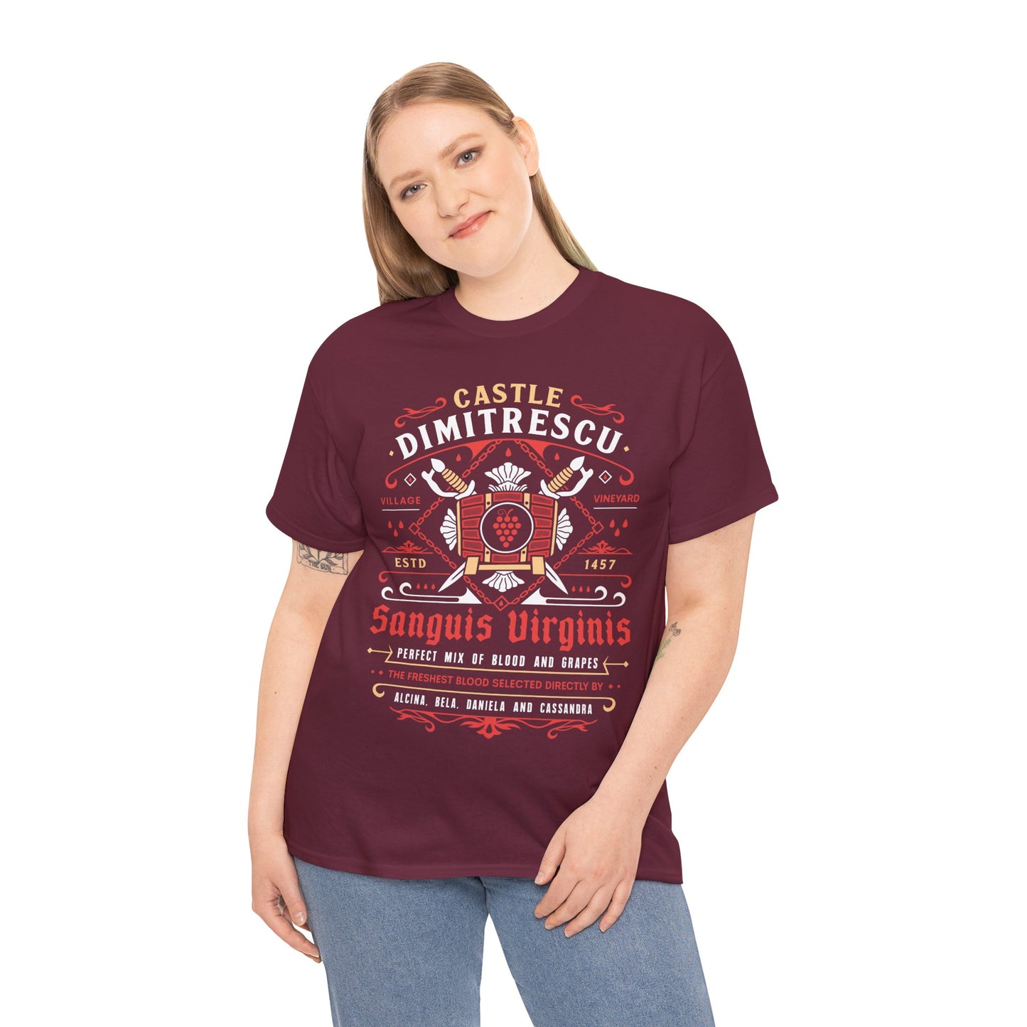 Castle Dimitrescu Vineyard Crest Unisex T-Shirt