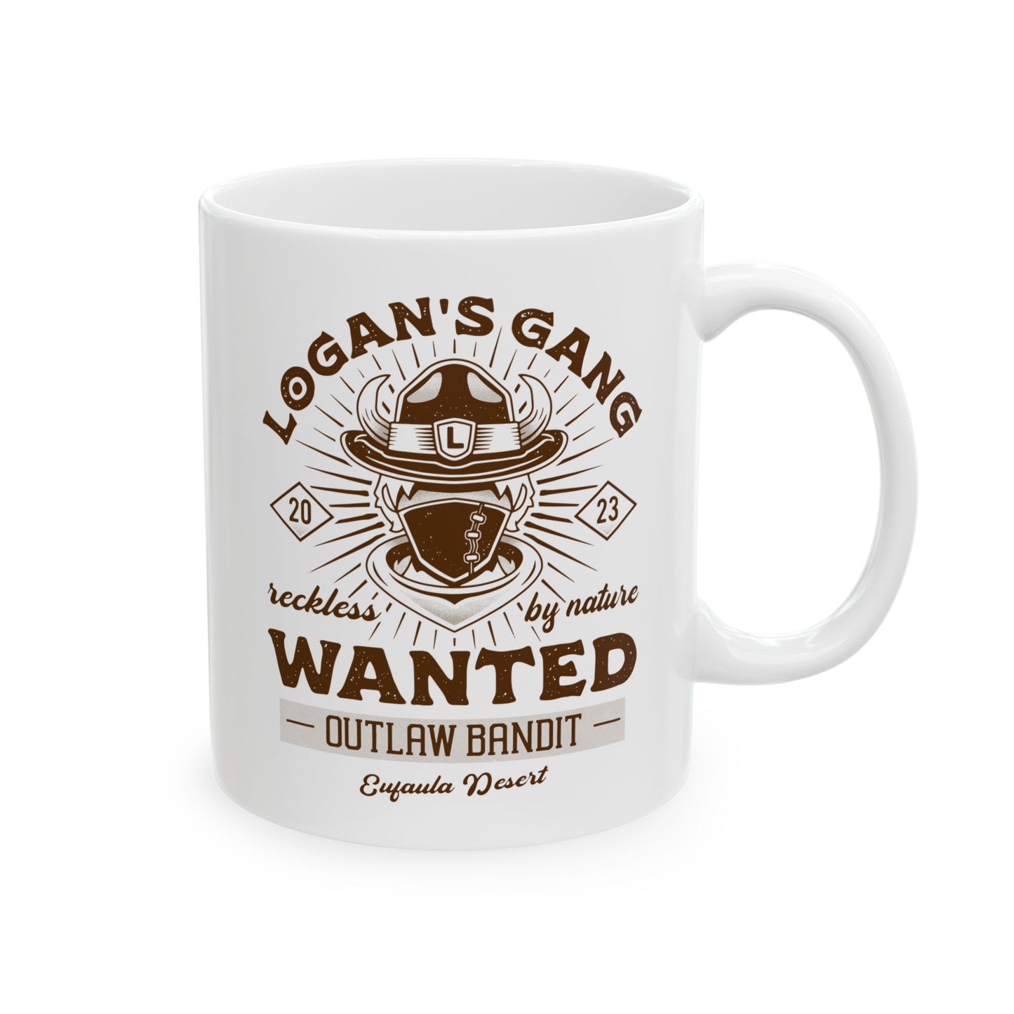 Eufaula Desert Bandit Emblem Ceramic Mug