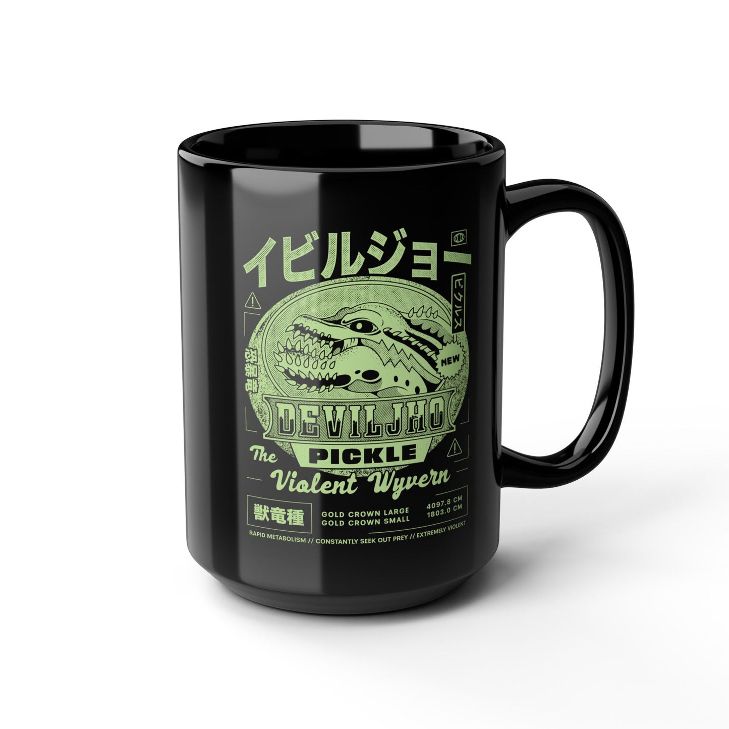 Deviljho Pickle Grunge Black Mug