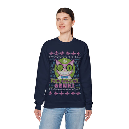 Steelport Cat Ugly Sweater Unisex Crewneck Sweatshirt