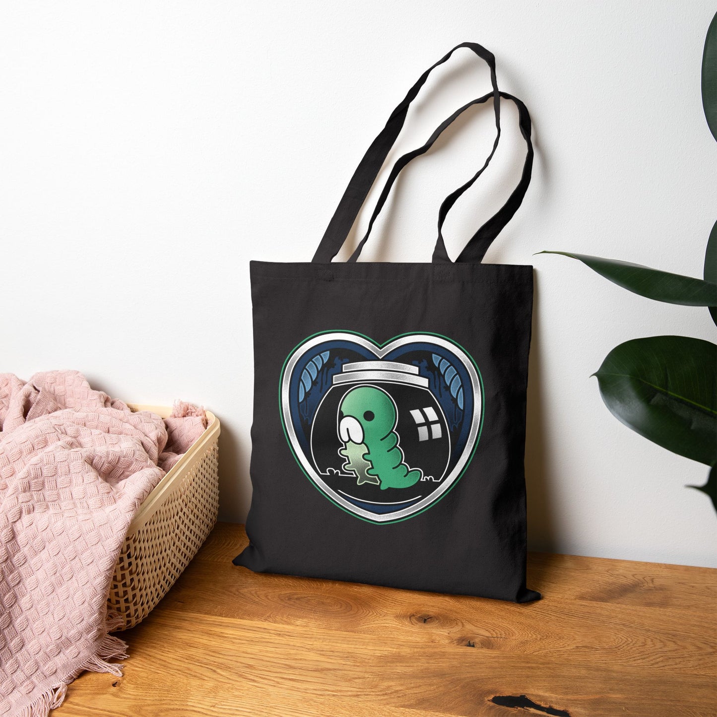 Grub Love Emblem Canvas Tote Bag