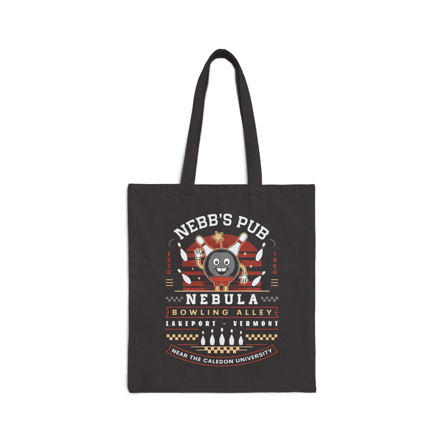 Nebb Bowling Mascot Emblem Tote Bag