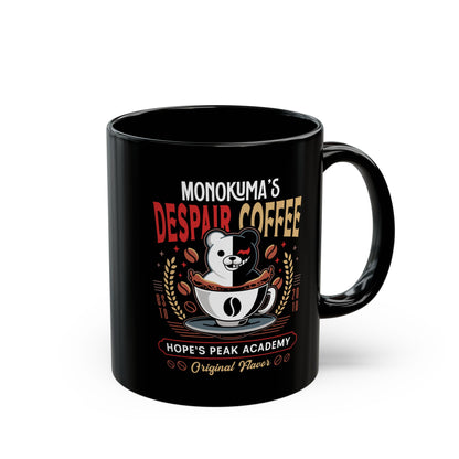 Hopes Peak Academy Coffee Crest Black Mug