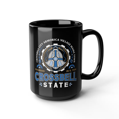 Crossbell State Crest Black Mug