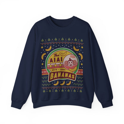 Aiai Bananas Ugly Sweater Unisex Crewneck Sweatshirt