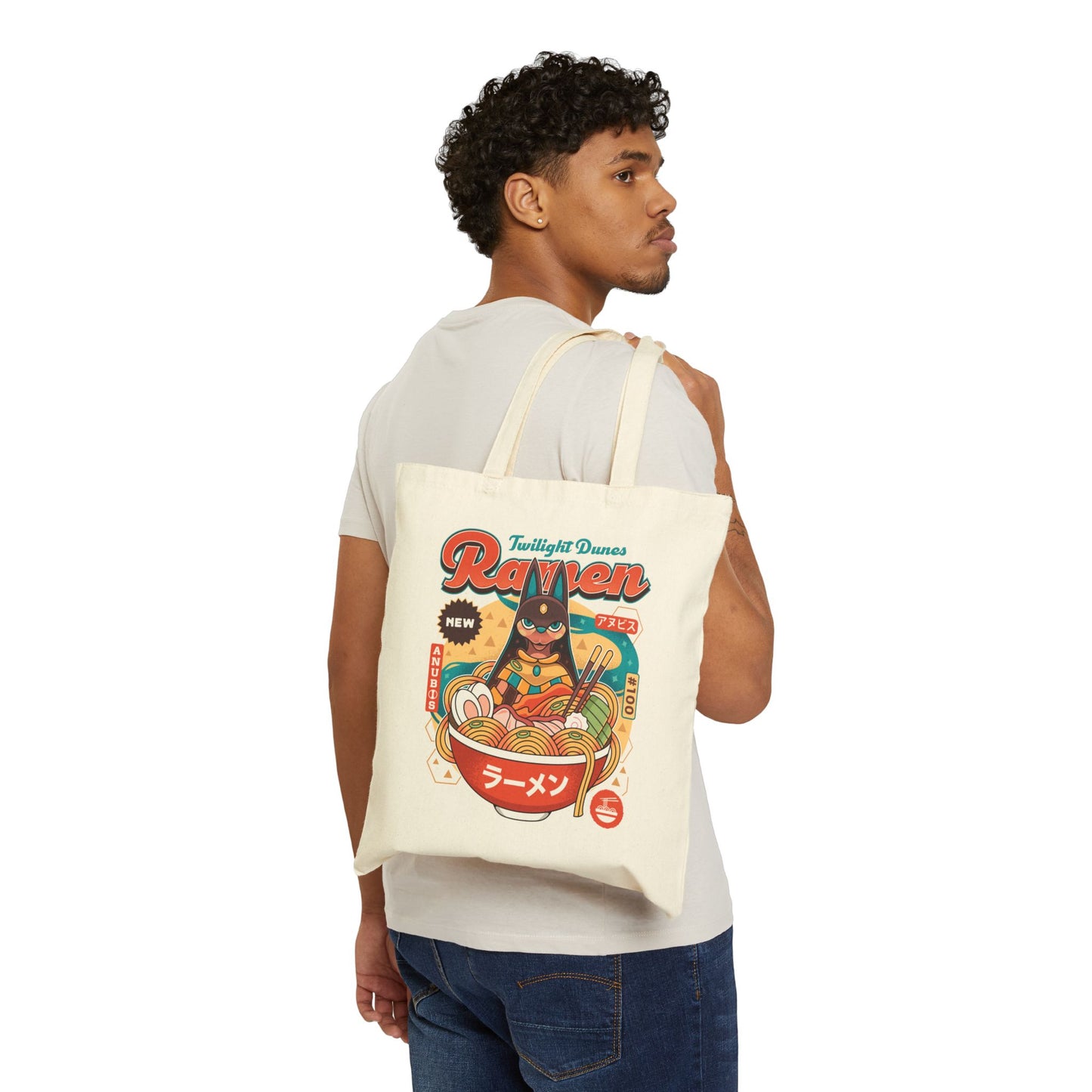 Twilight Dunes Ramen Vintage Tote Bag