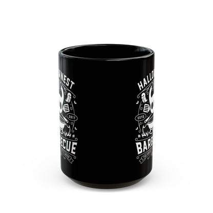 Hallownest Barbecue Emblem Black Mug