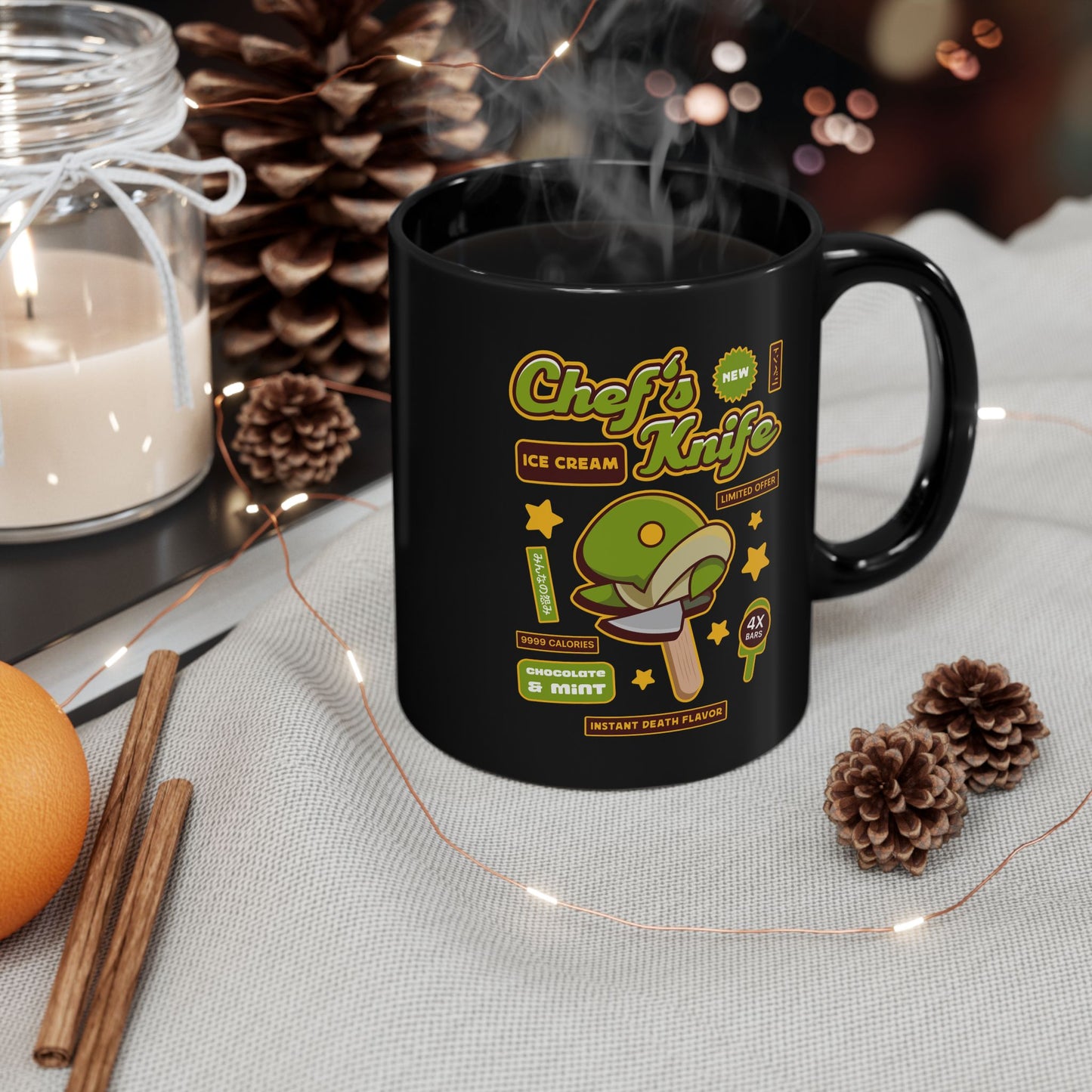 Tonberry Ice Cream Black Mug