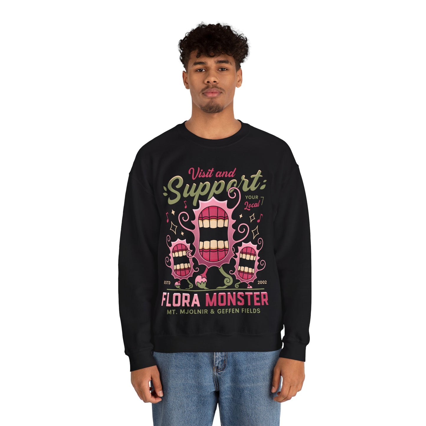 Support Geffen Field Flora Crewneck Sweatshirt
