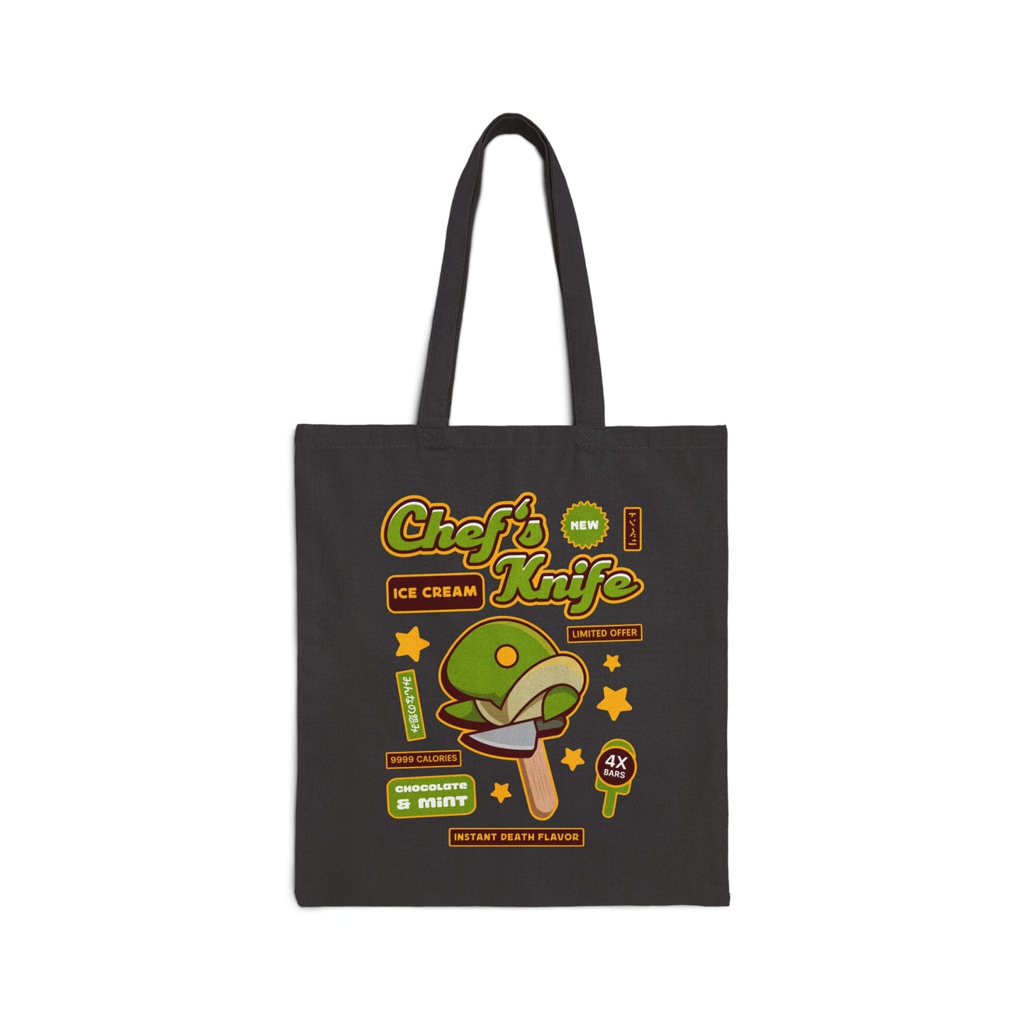 Tonberry Ice Cream Cotton Canvas Tote Bag