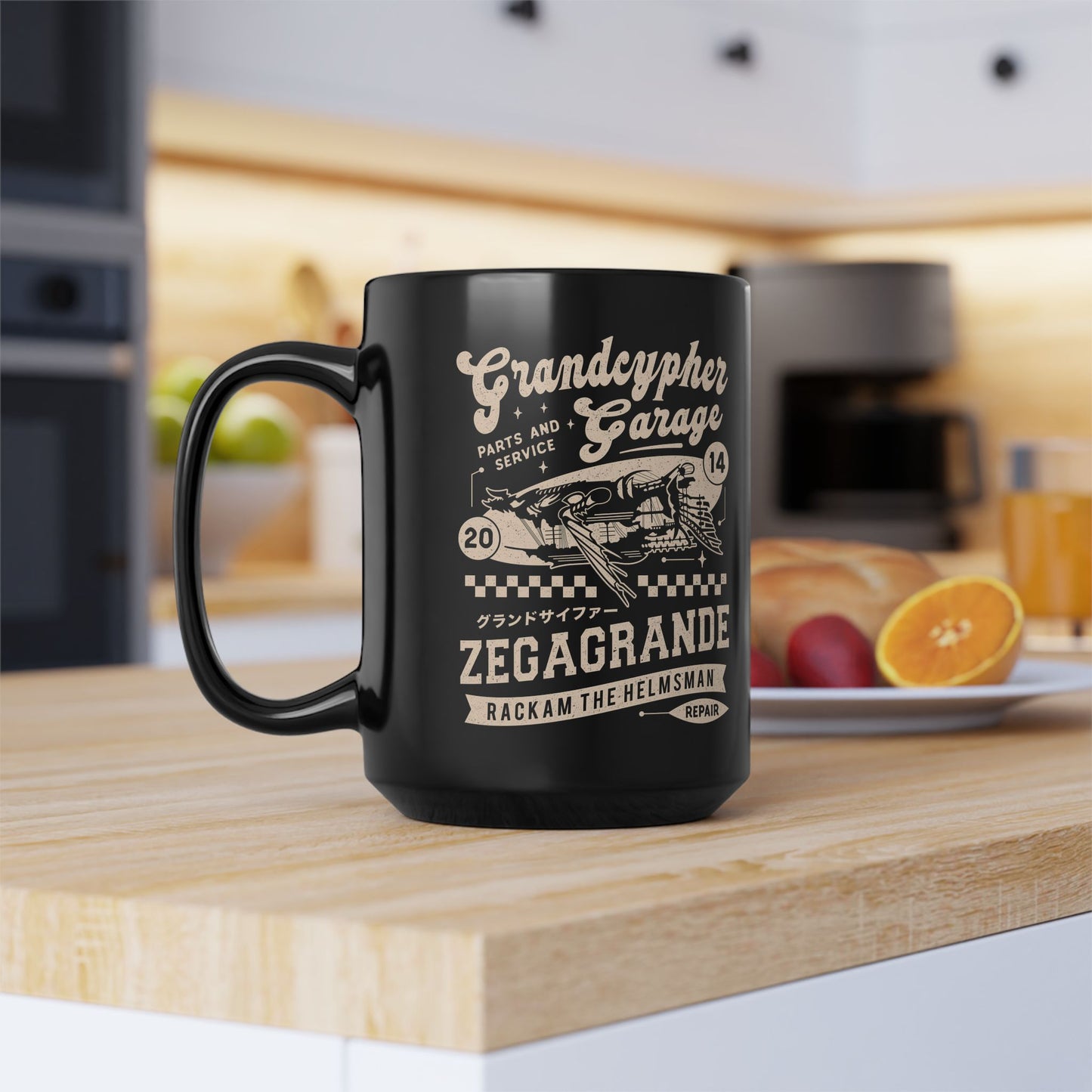 Zegagrande Garage Black Mug