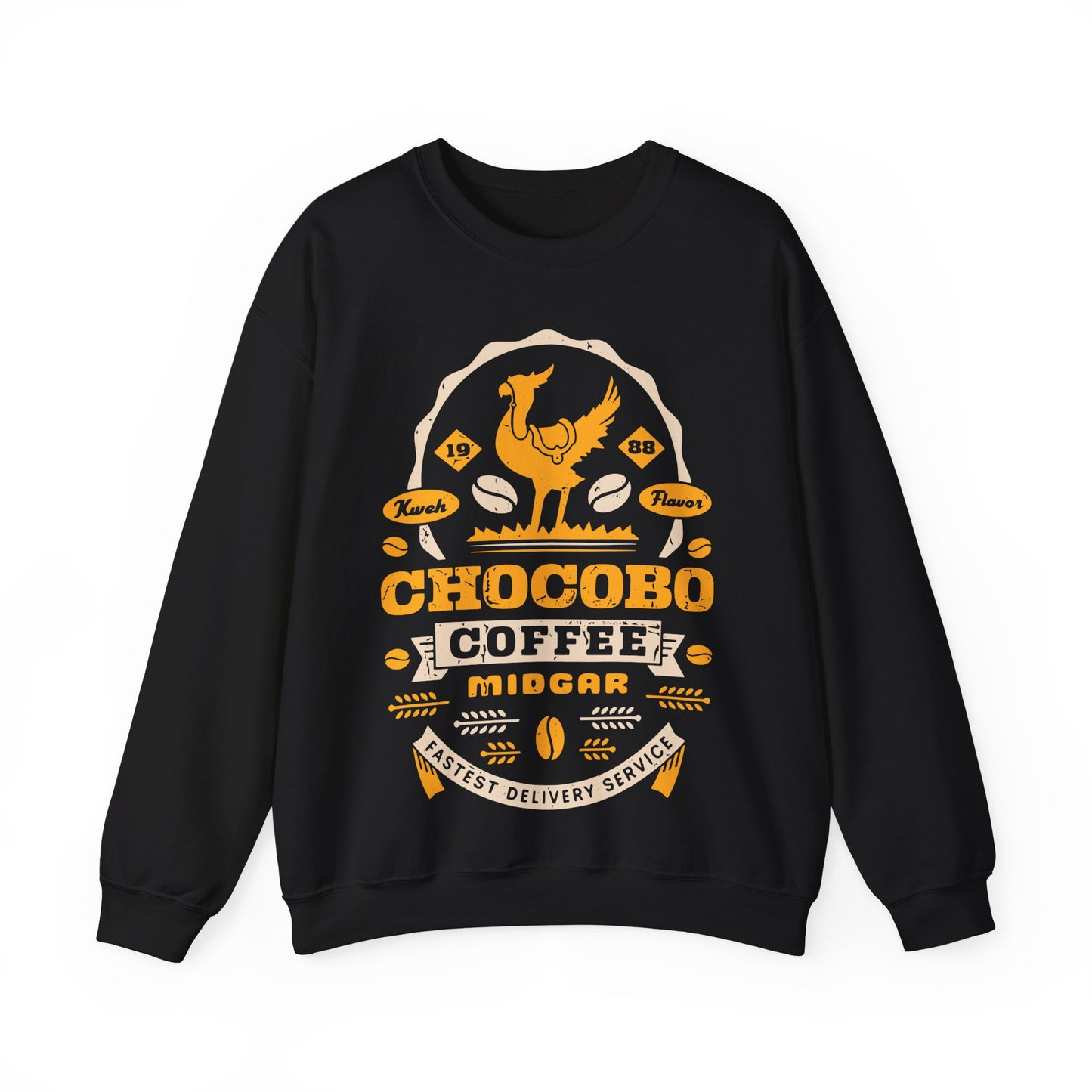 Chocobo Coffee Grunge Unisex Crewneck Sweatshirt