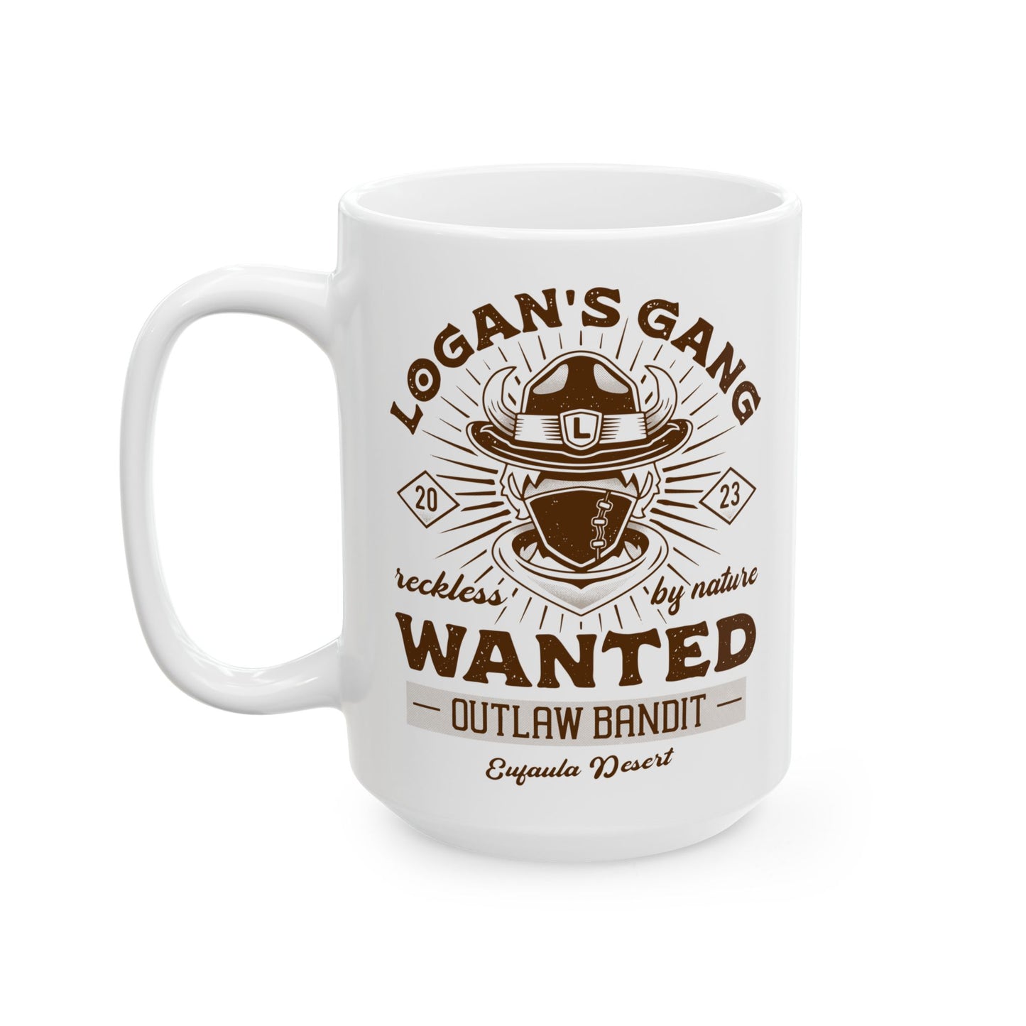 Eufaula Desert Bandit Emblem Ceramic Mug
