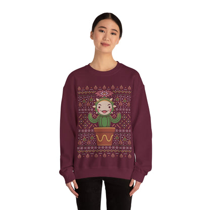 Lil Cactus Ugly Sweater Crewneck Sweatshirt