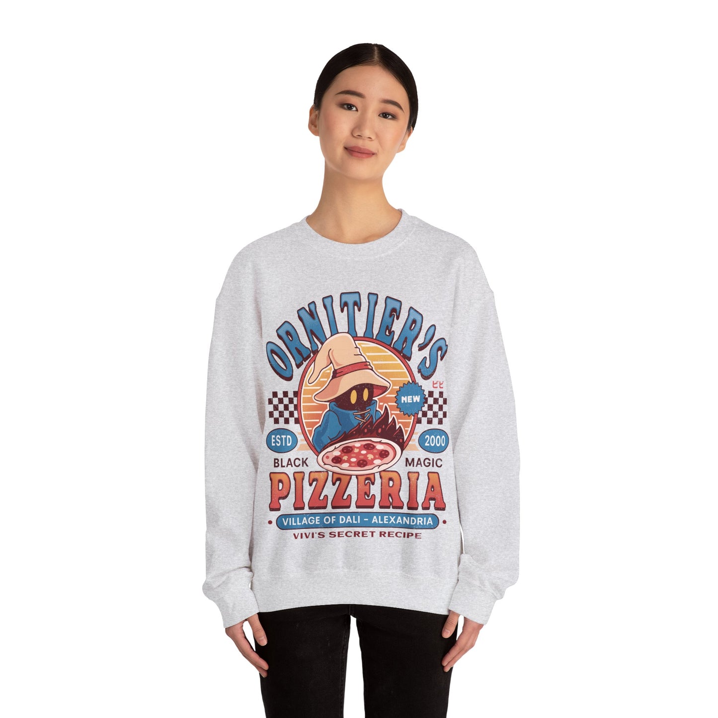 Ornitier Pizzeria Vintage Unisex Crewneck Sweatshirt