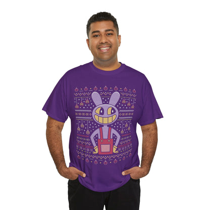 Jax Purple Rabbit Ugly Sweater Unisex T-Shirt