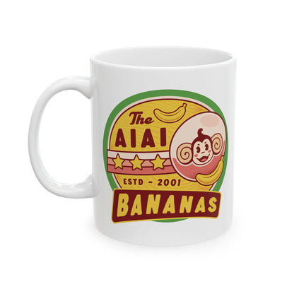 Aiai Bananas Emblem Ceramic Mug