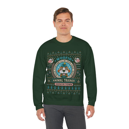 Woofio Zephyr Town Ugly Sweater Crewneck Sweatshirt