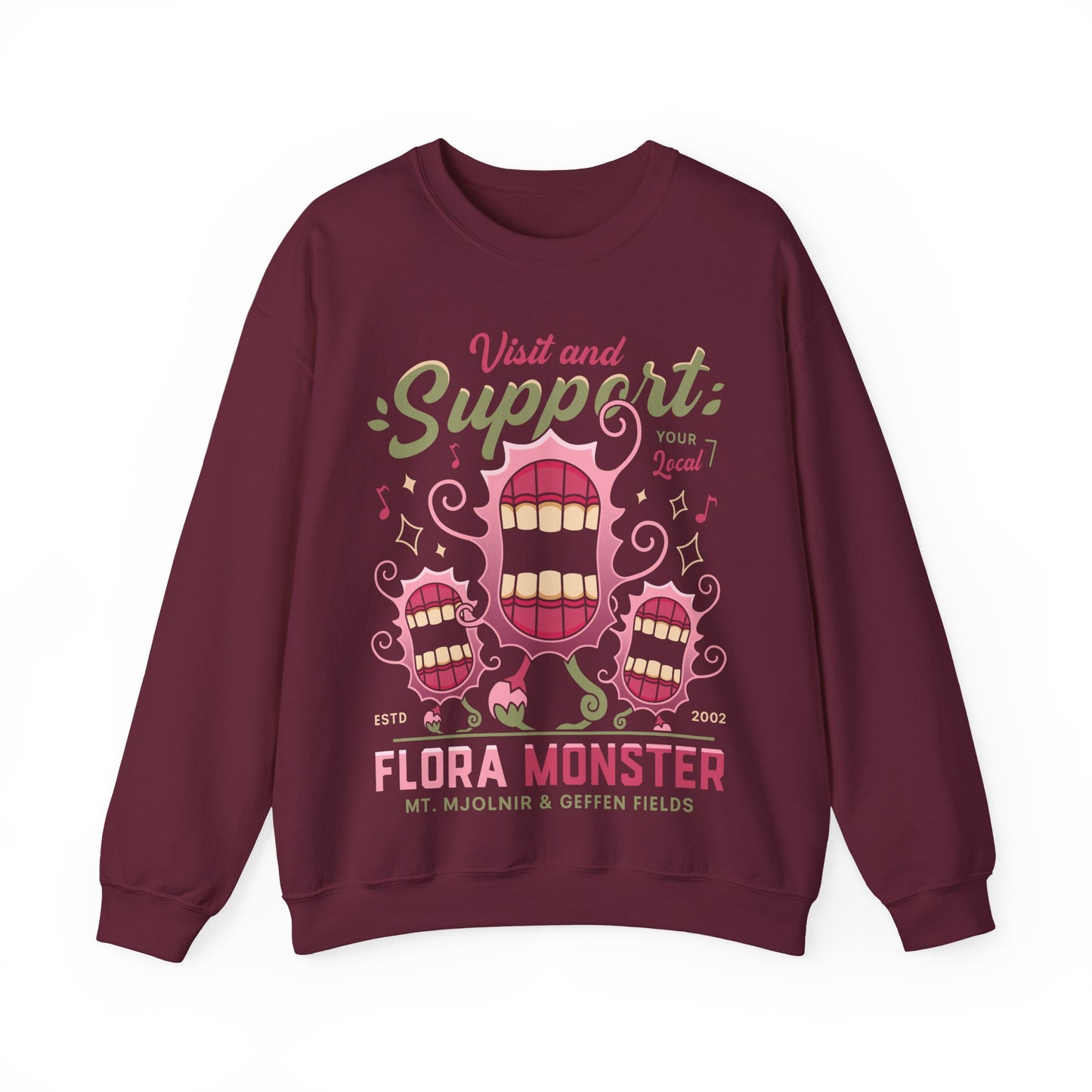 Support Geffen Field Flora Crewneck Sweatshirt
