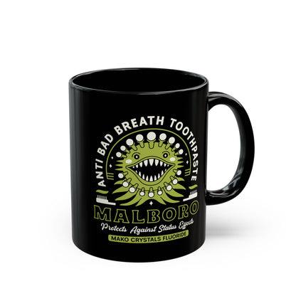 Malboro Toothpaste Emblem Black Mug
