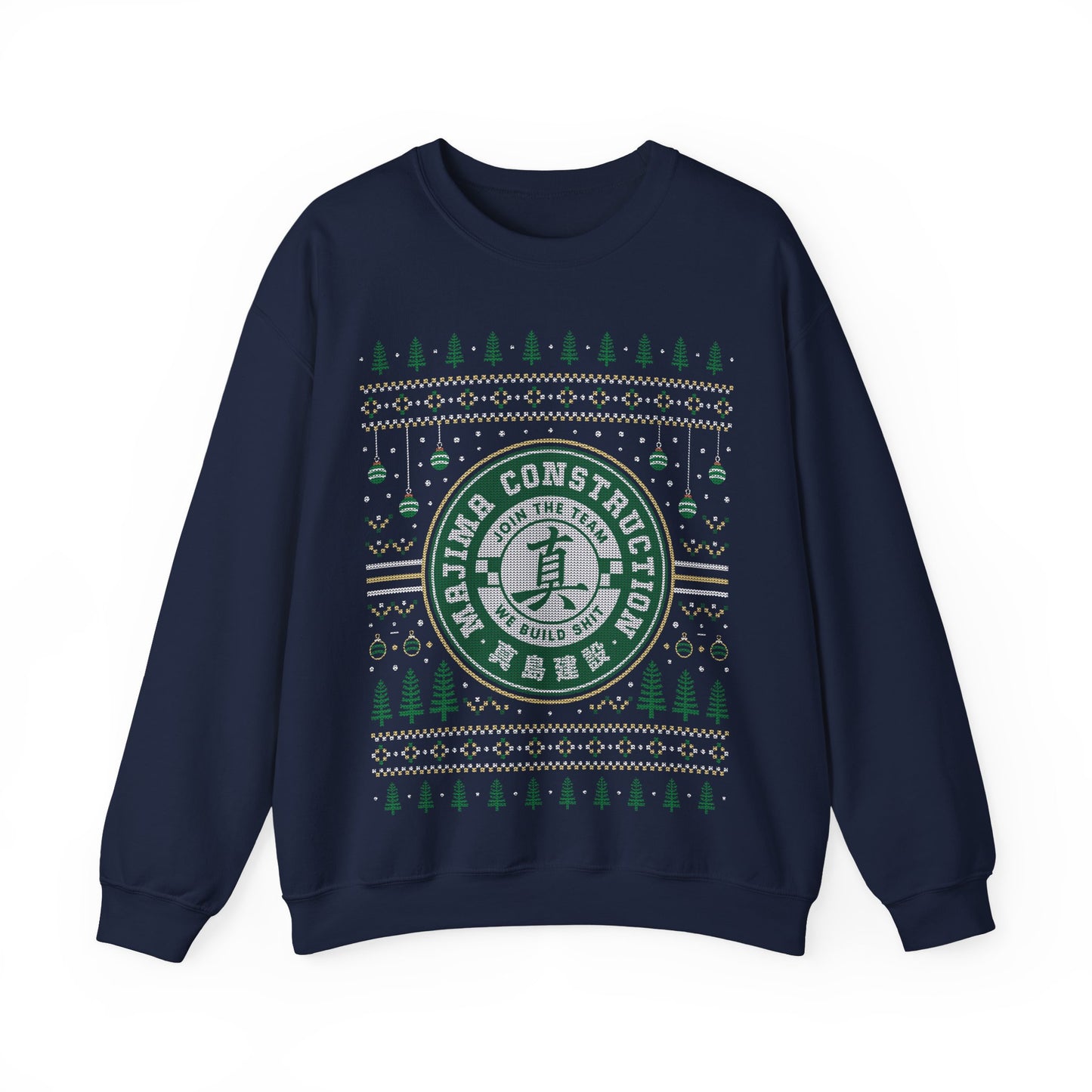 Majima Construction Ugly Sweater Crewneck Sweatshirt