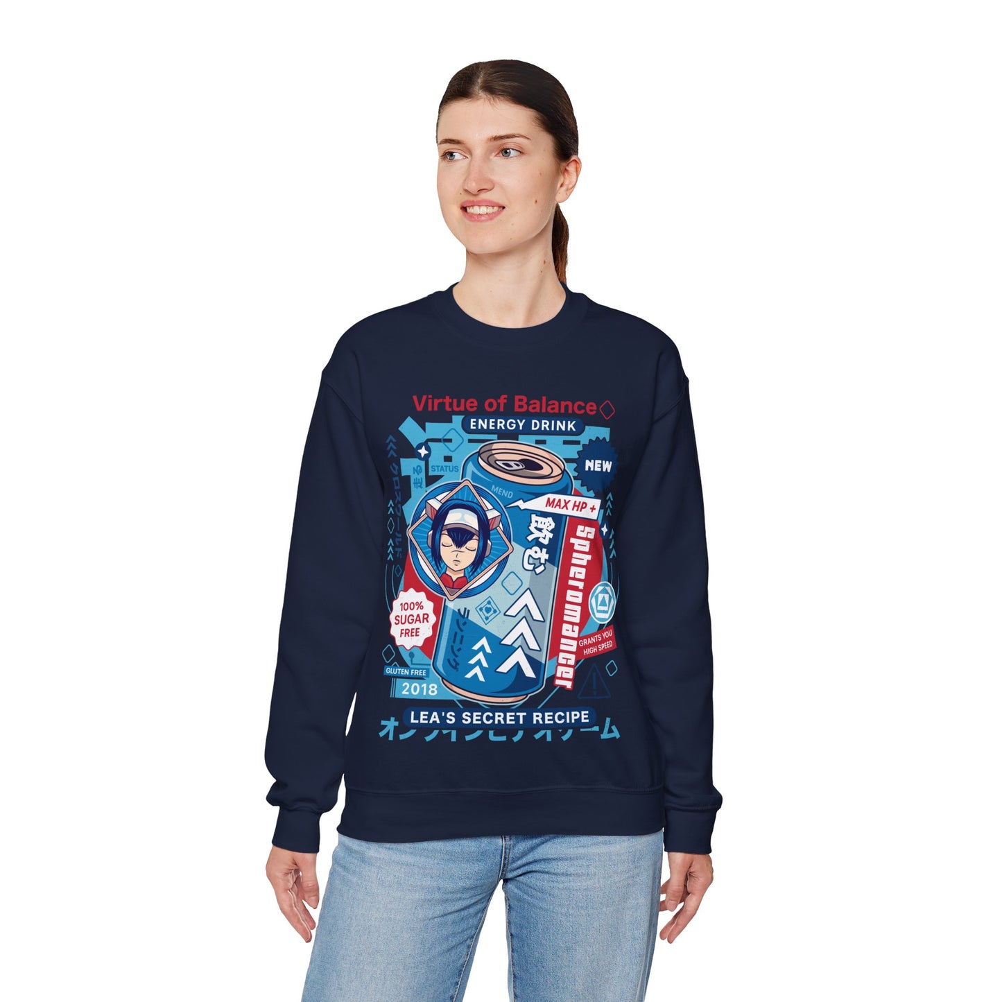True Spheromancer Energy Drink Unisex Crewneck Sweatshirt