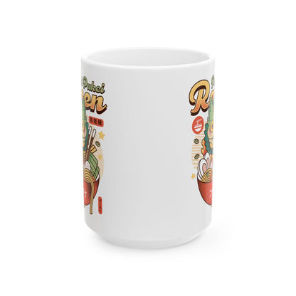 Pukei Pukei Ramen Vintage Ceramic Mug