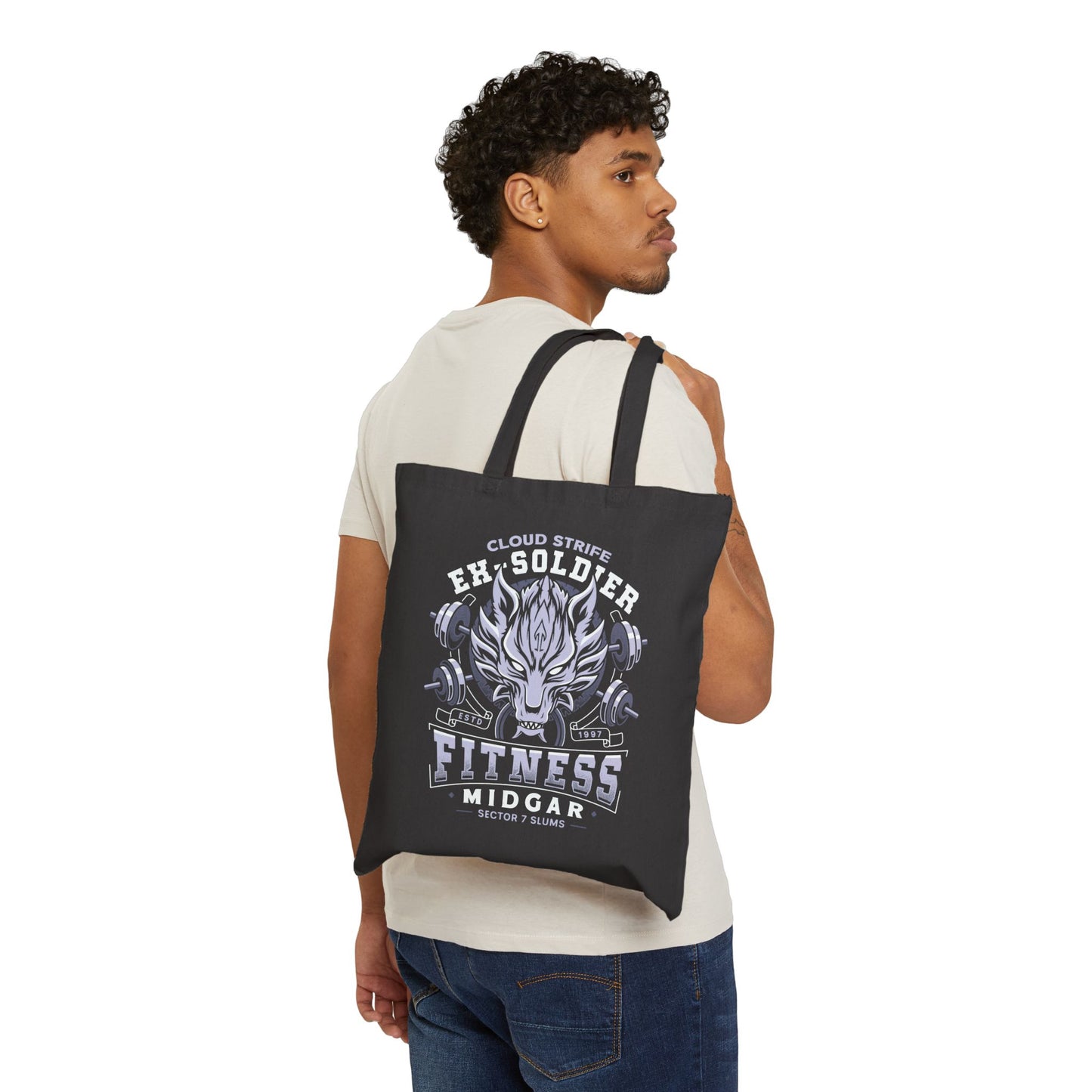 Strife Midgar Fitness Emblem Tote Bag