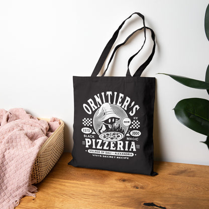 The Ornitier Pizzeria Grunge Cotton Canvas Tote Bag
