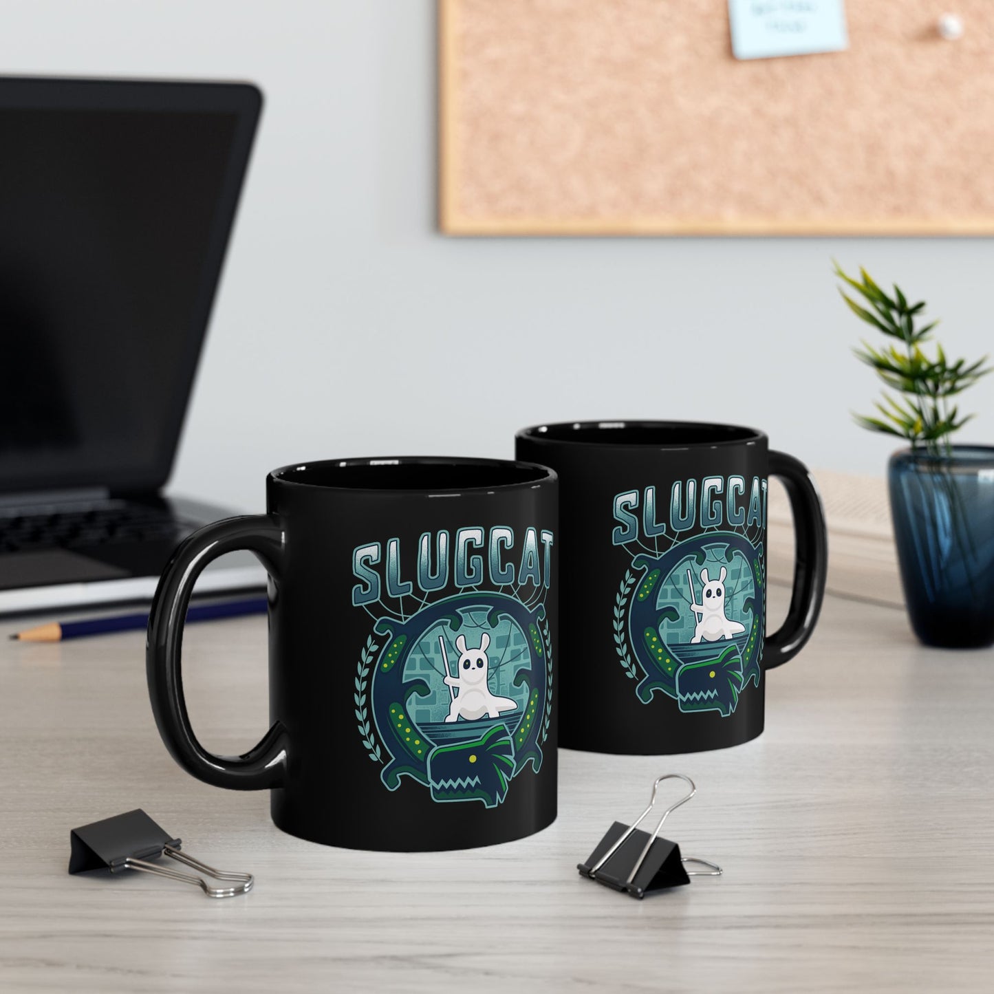 Slugcat Emblem Black Mug