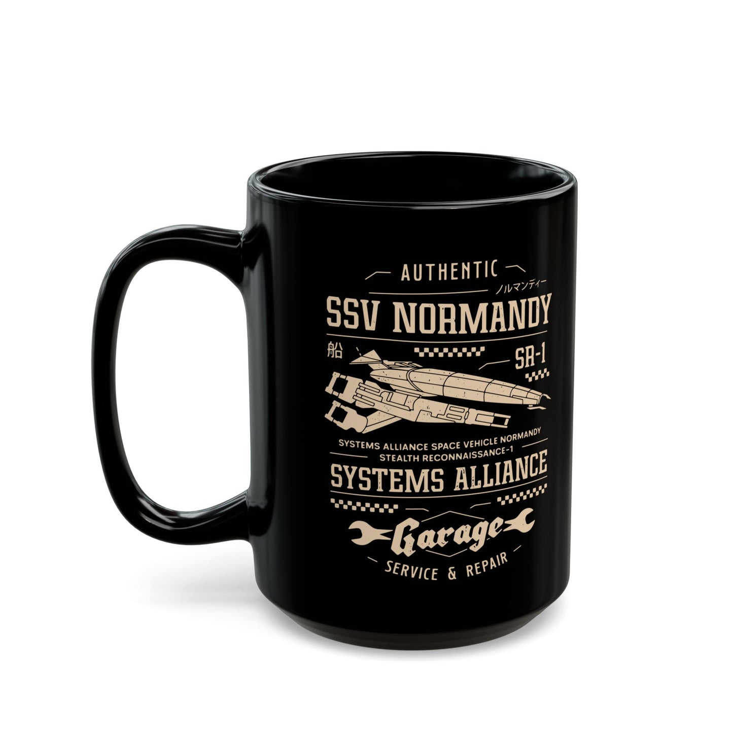 Ssv Normandy Garage Black Mug