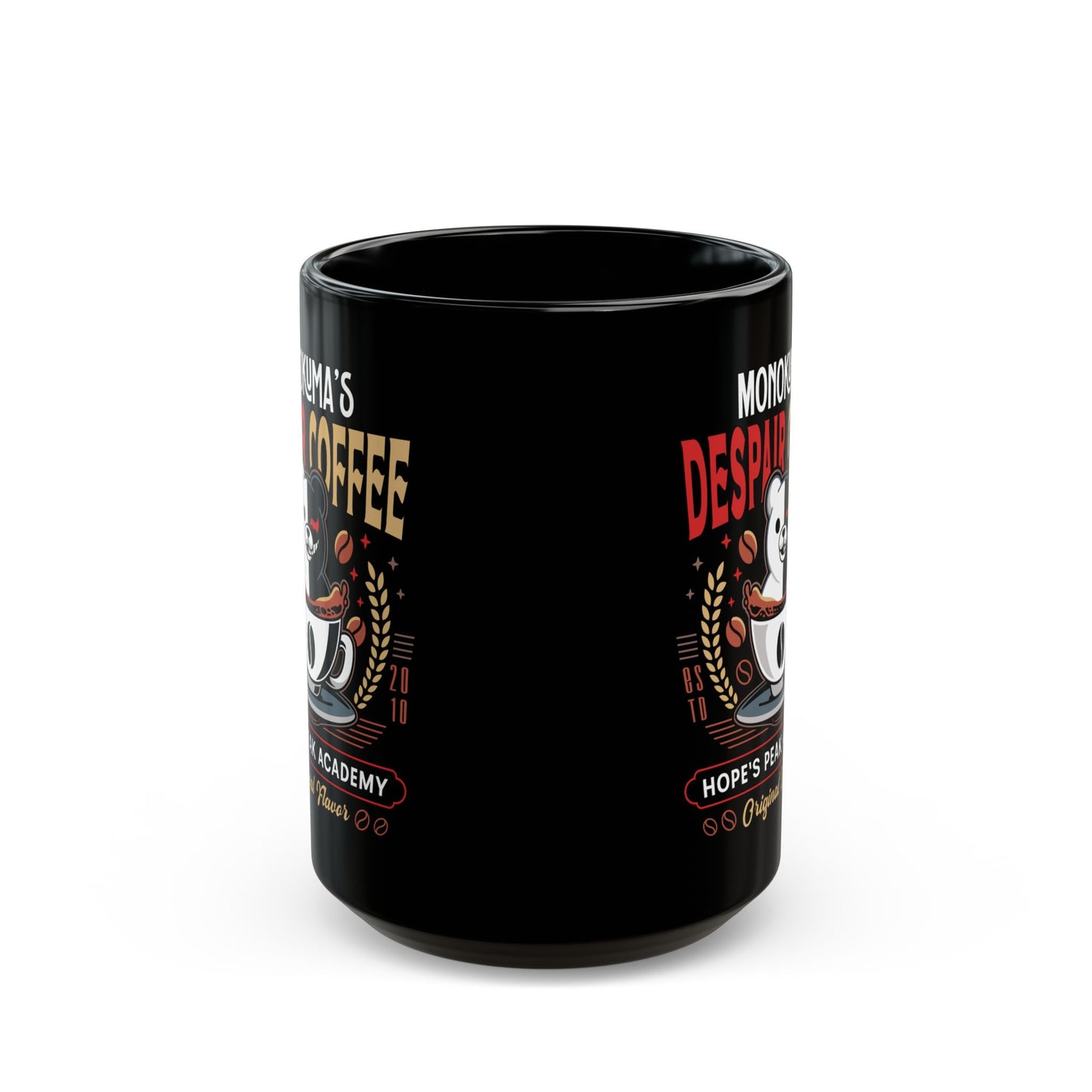 Hopes Peak Academy Coffee Crest Black Mug