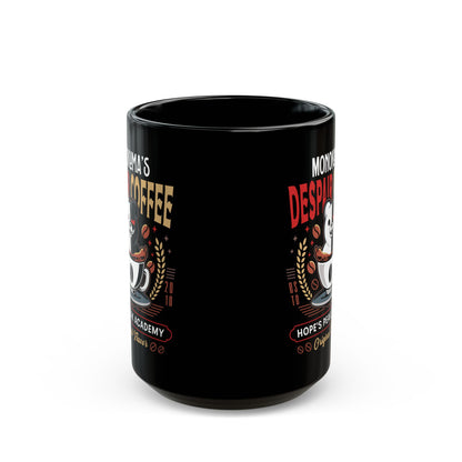 Hopes Peak Academy Coffee Crest Black Mug