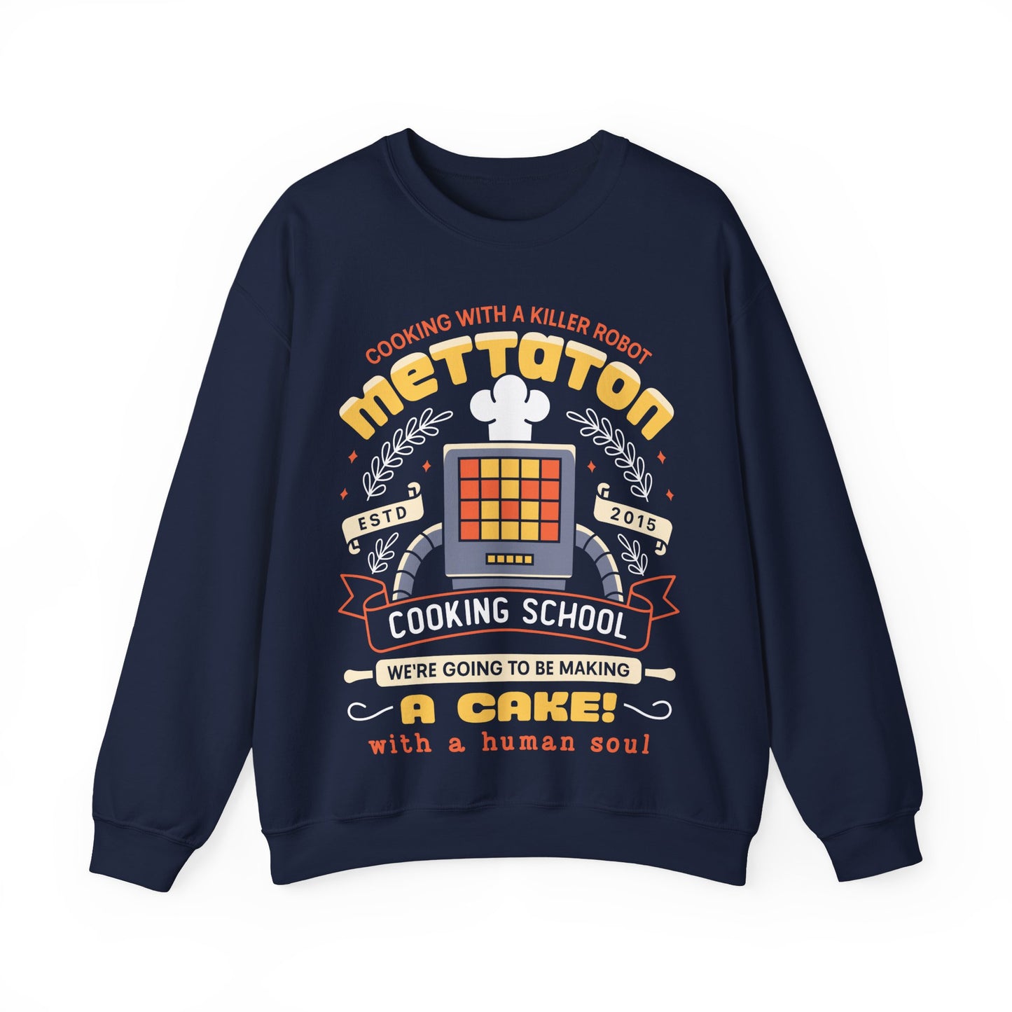 Mettaton Cooking School Crest Unisex Crewneck Sweatshirt
