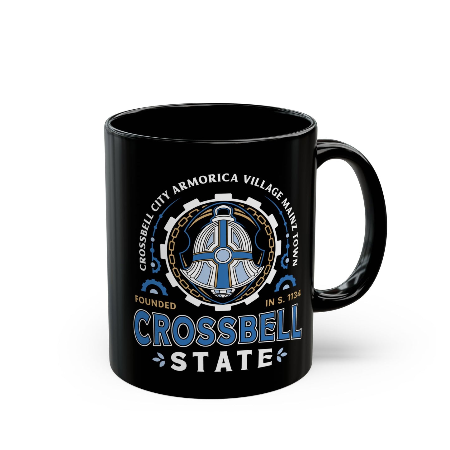 Crossbell State Crest Black Mug